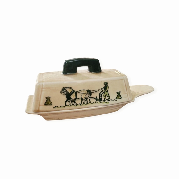 Vintage 60's Melox Poppy Trail Heritage Butter Dish - Picture 6 of 6